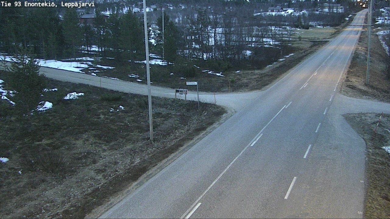 Weather Camera Image Road 93 Enontekiö, Leppäjärvi, Enontekiö, Lappi