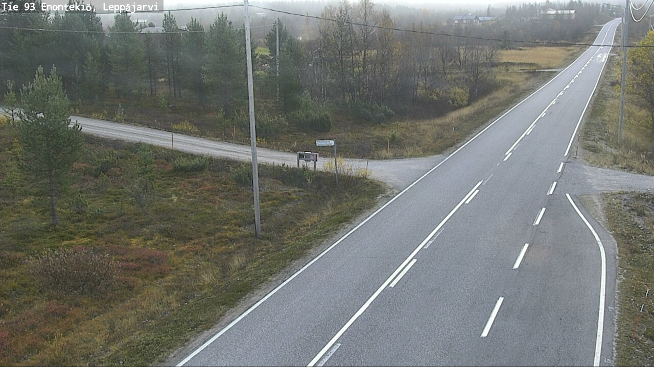 Weather Camera Image Väg 93 Enontekis, Leppäjärvi, Enontekiö, Lappi