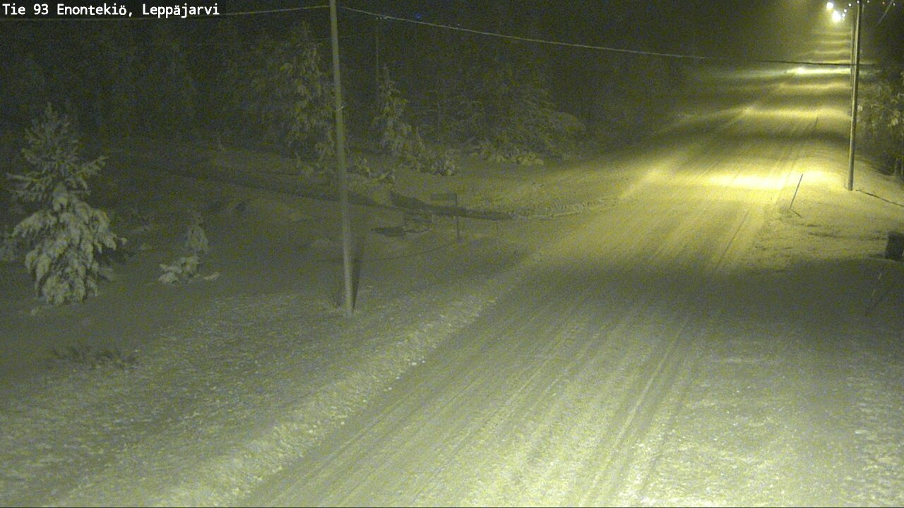 Weather Camera Image Väg 93 Enontekis, Leppäjärvi, Enontekiö, Lappi