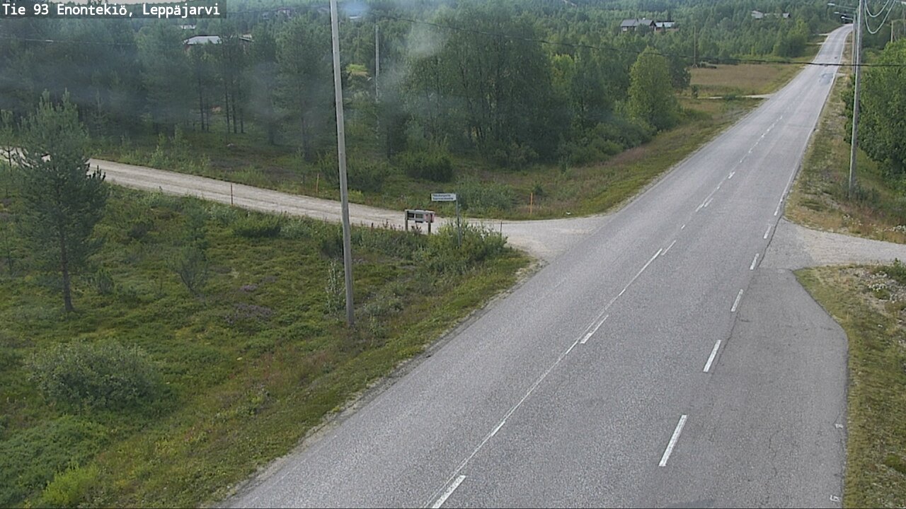 Weather Camera Image Road 93 Enontekiö, Leppäjärvi, Enontekiö, Lappi