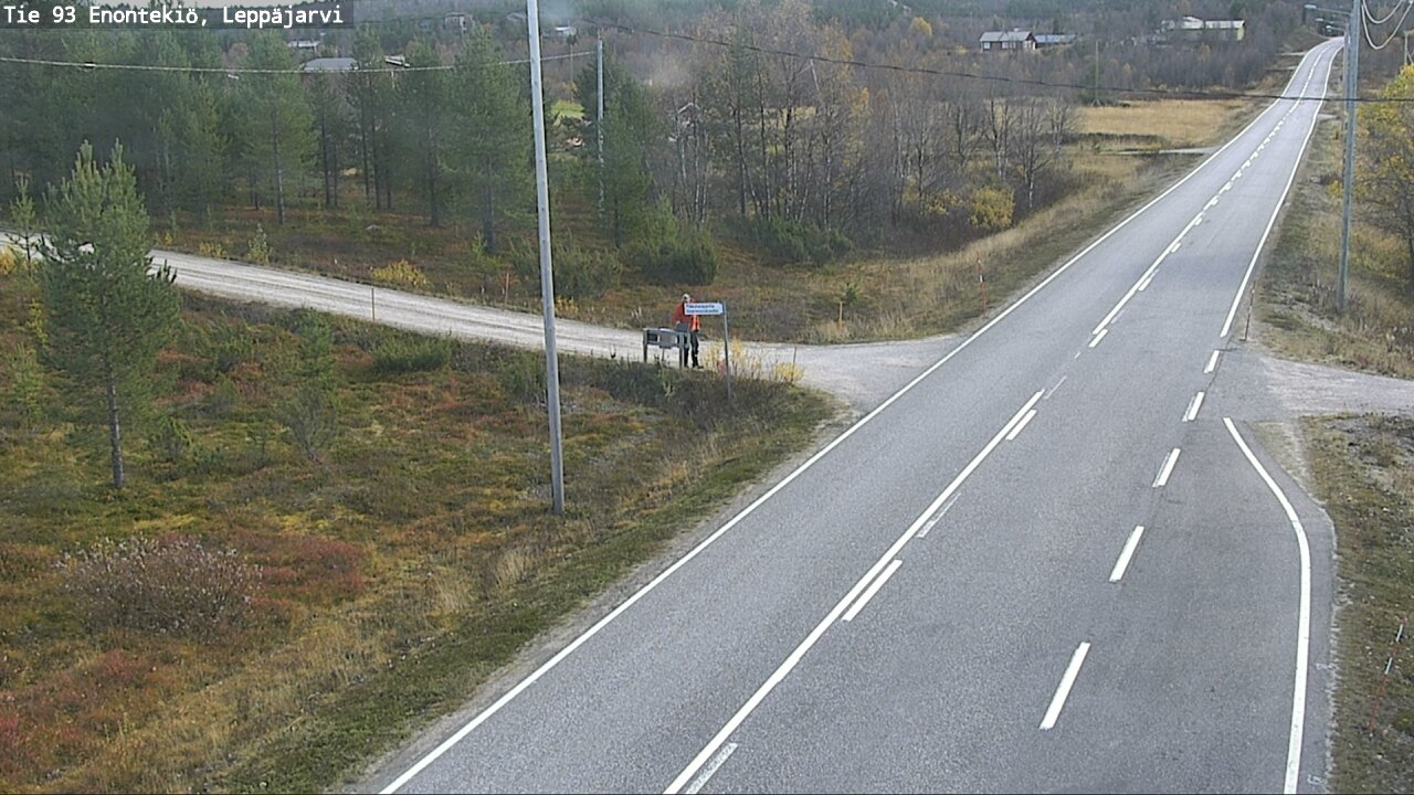 Weather Camera Image Väg 93 Enontekis, Leppäjärvi, Enontekiö, Lappi