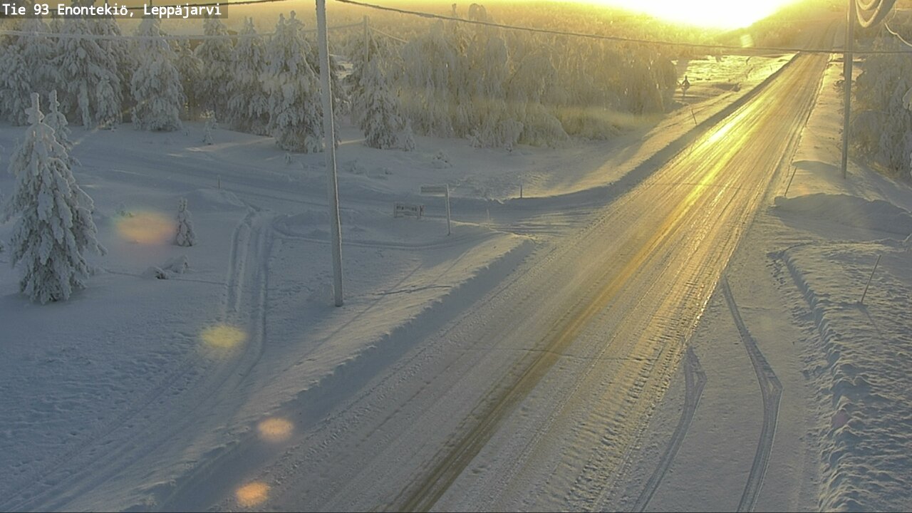 Weather Camera Image Road 93 Enontekiö, Leppäjärvi, Enontekiö, Lappi