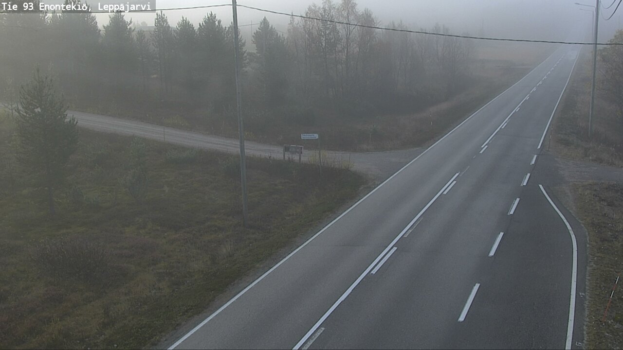 Weather Camera Image Road 93 Enontekiö, Leppäjärvi, Enontekiö, Lappi
