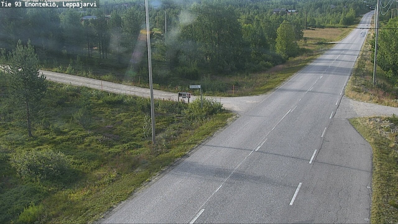 Weather Camera Image Road 93 Enontekiö, Leppäjärvi, Enontekiö, Lappi
