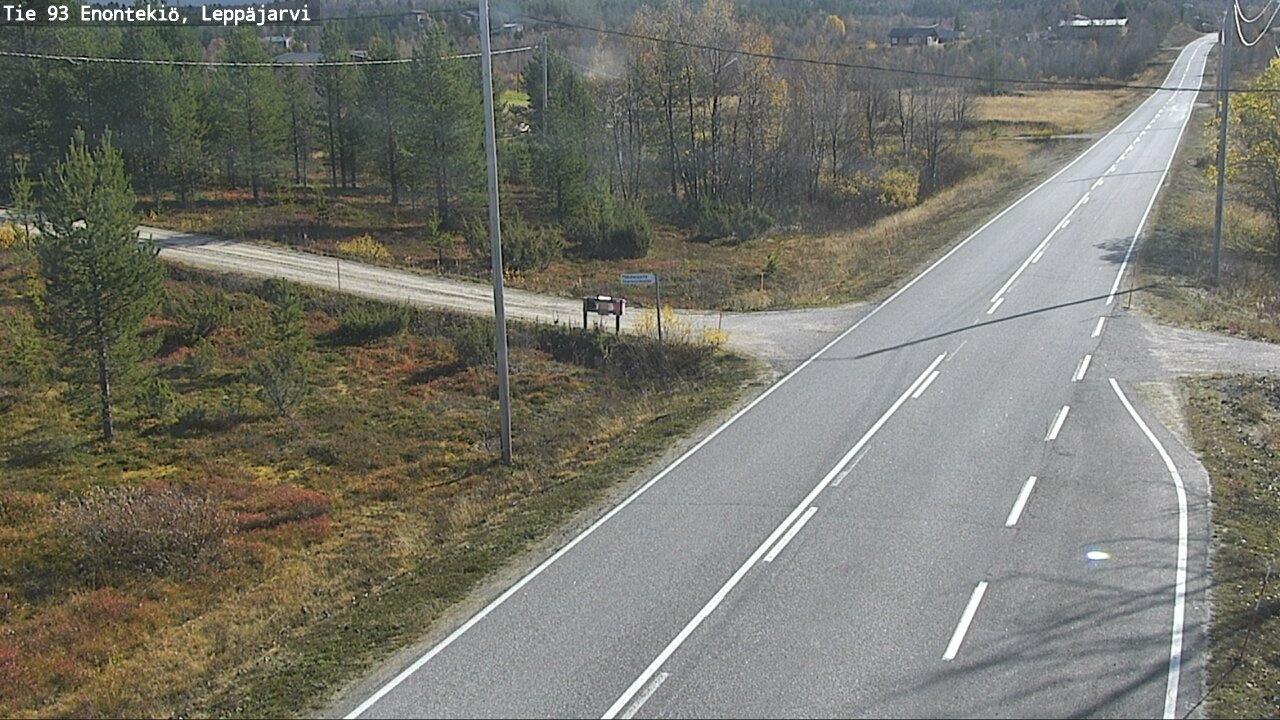 Weather Camera Image Väg 93 Enontekis, Leppäjärvi, Enontekiö, Lappi