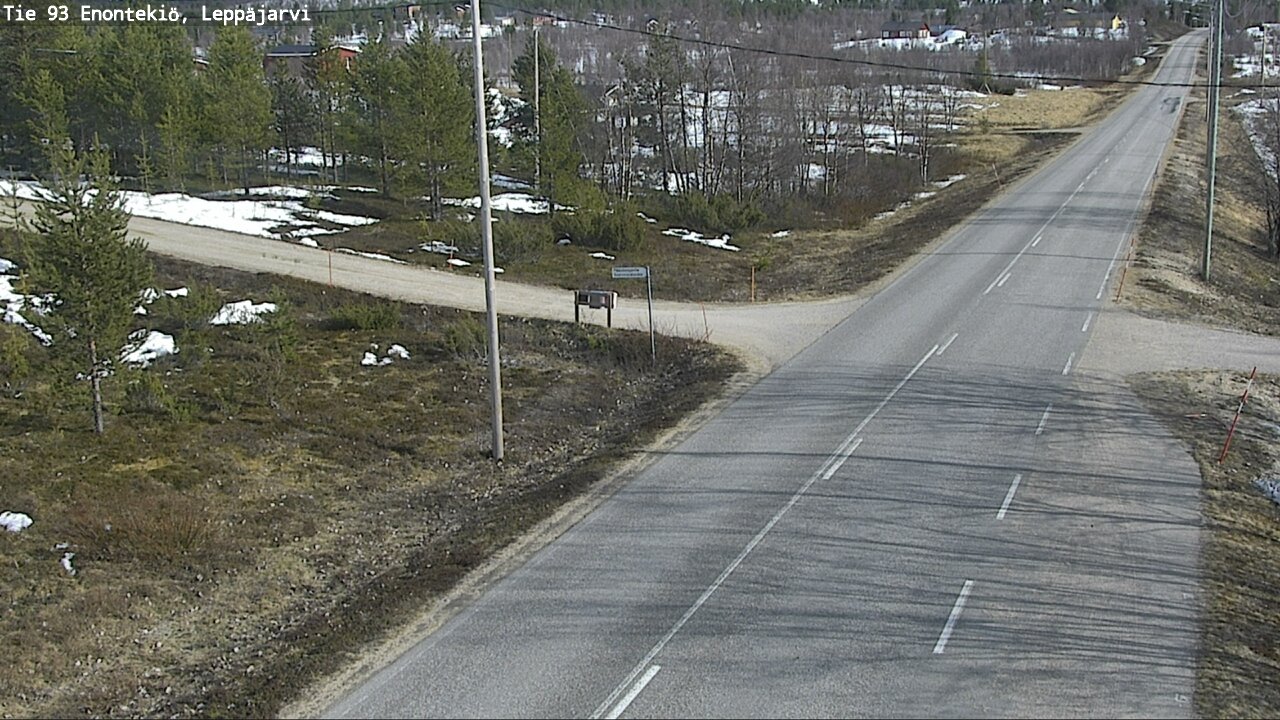 Weather Camera Image Road 93 Enontekiö, Leppäjärvi, Enontekiö, Lappi