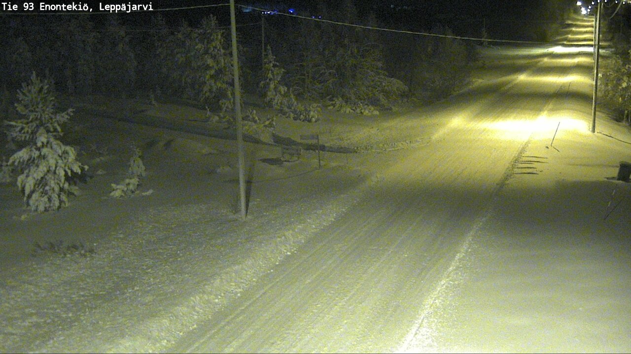 Weather Camera Image Väg 93 Enontekis, Leppäjärvi, Enontekiö, Lappi