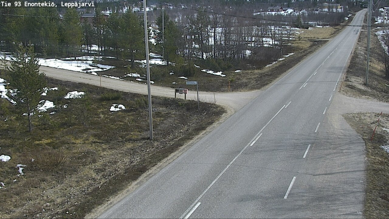 Weather Camera Image Road 93 Enontekiö, Leppäjärvi, Enontekiö, Lappi