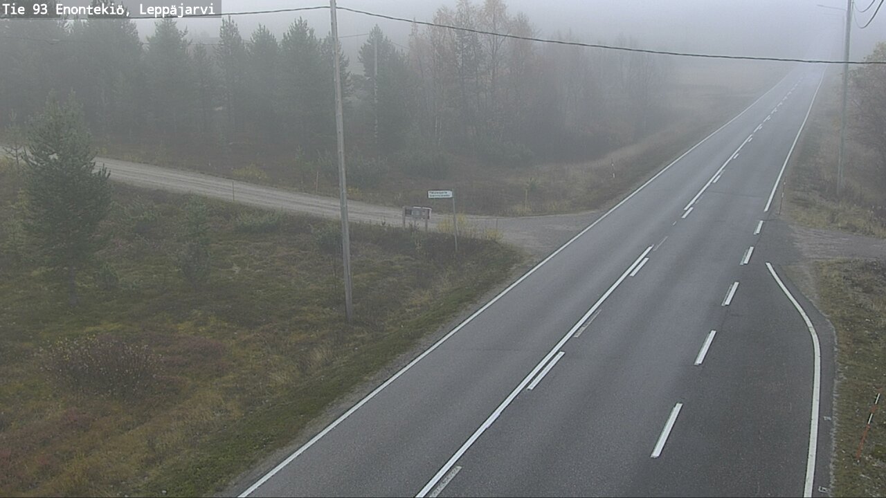 Weather Camera Image Road 93 Enontekiö, Leppäjärvi, Enontekiö, Lappi