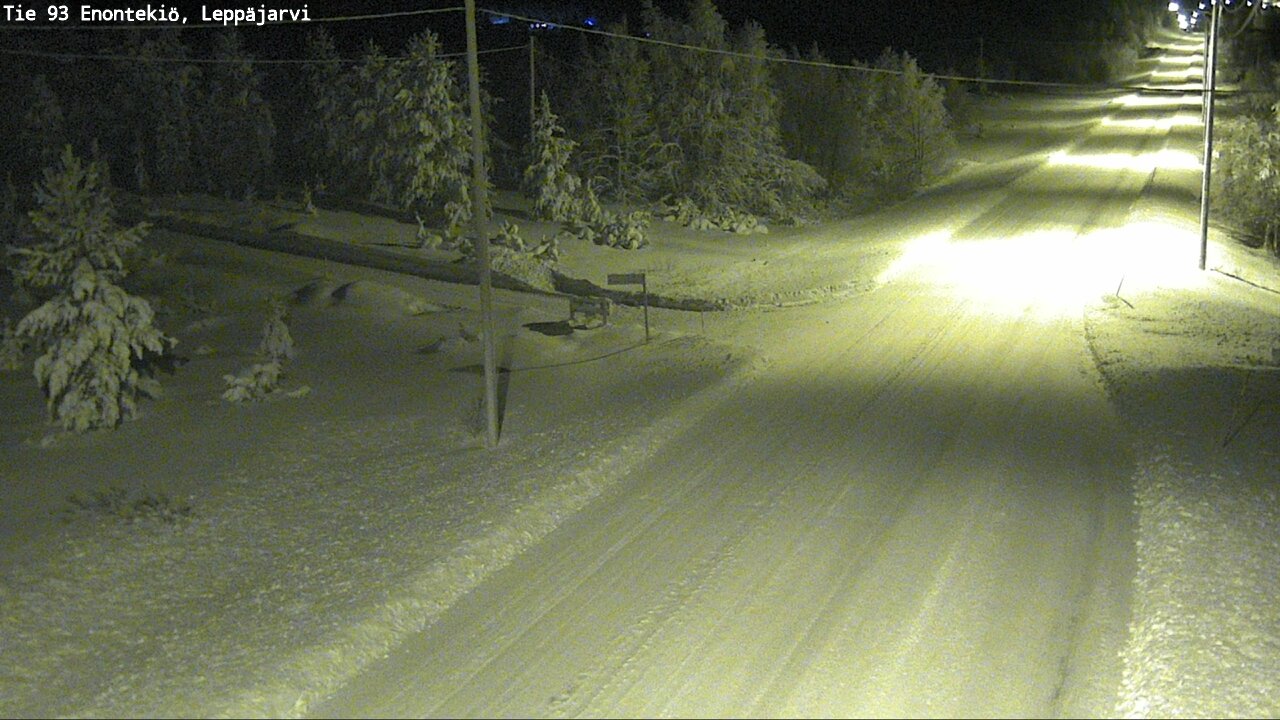 Weather Camera Image Väg 93 Enontekis, Leppäjärvi, Enontekiö, Lappi