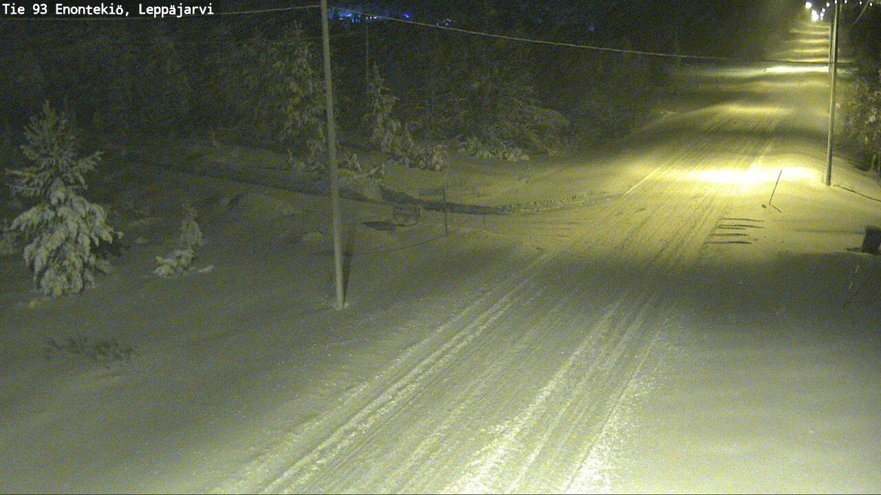 Weather Camera Image Väg 93 Enontekis, Leppäjärvi, Enontekiö, Lappi