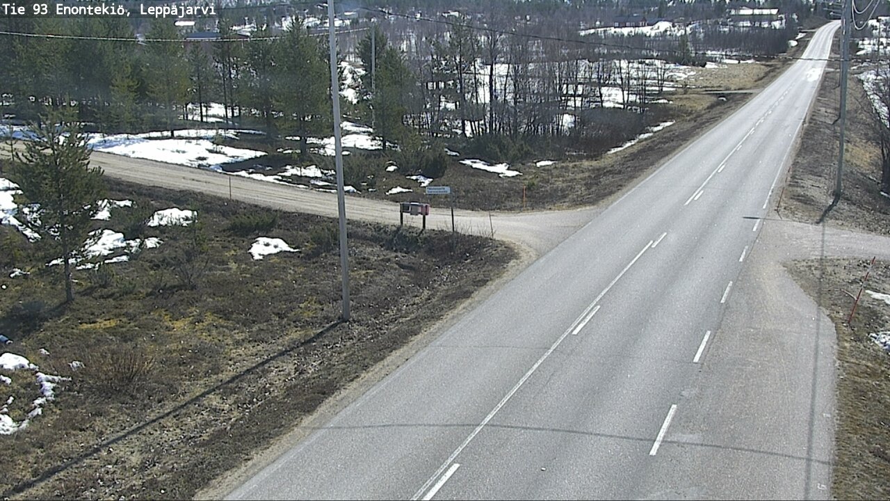 Weather Camera Image Road 93 Enontekiö, Leppäjärvi, Enontekiö, Lappi