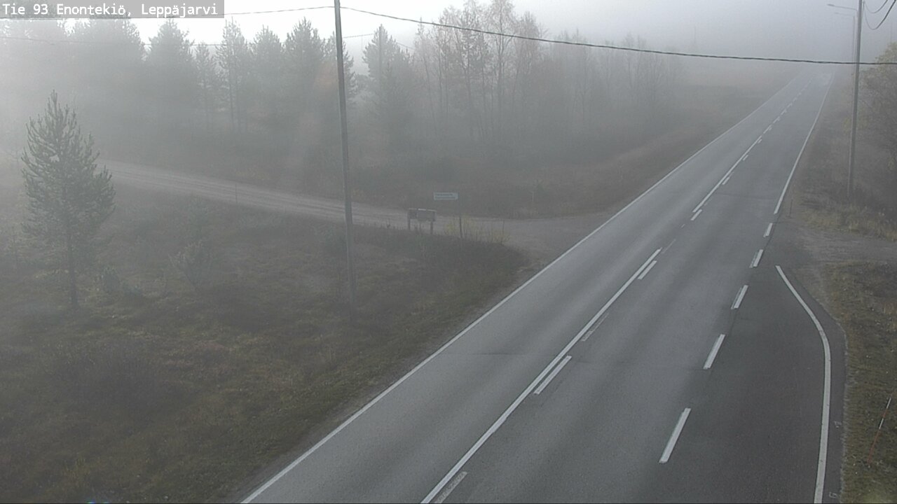 Weather Camera Image Road 93 Enontekiö, Leppäjärvi, Enontekiö, Lappi
