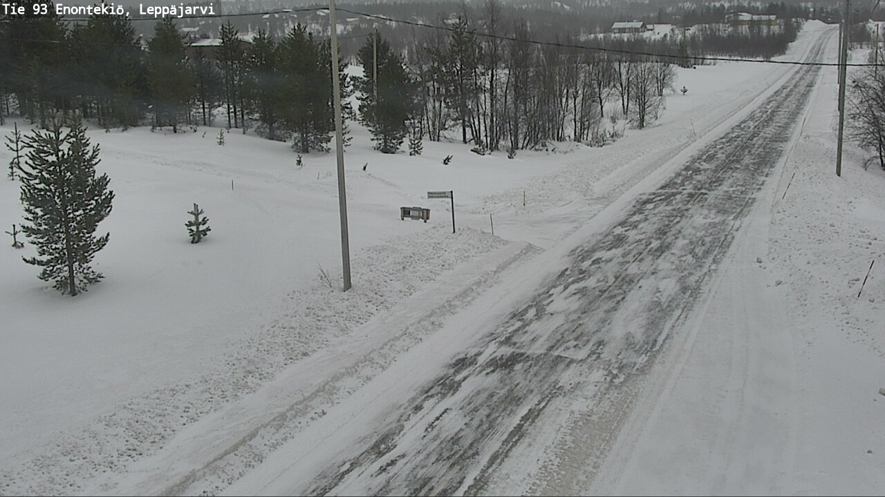 Weather Camera Image Road 93 Enontekiö, Leppäjärvi, Enontekiö, Lappi