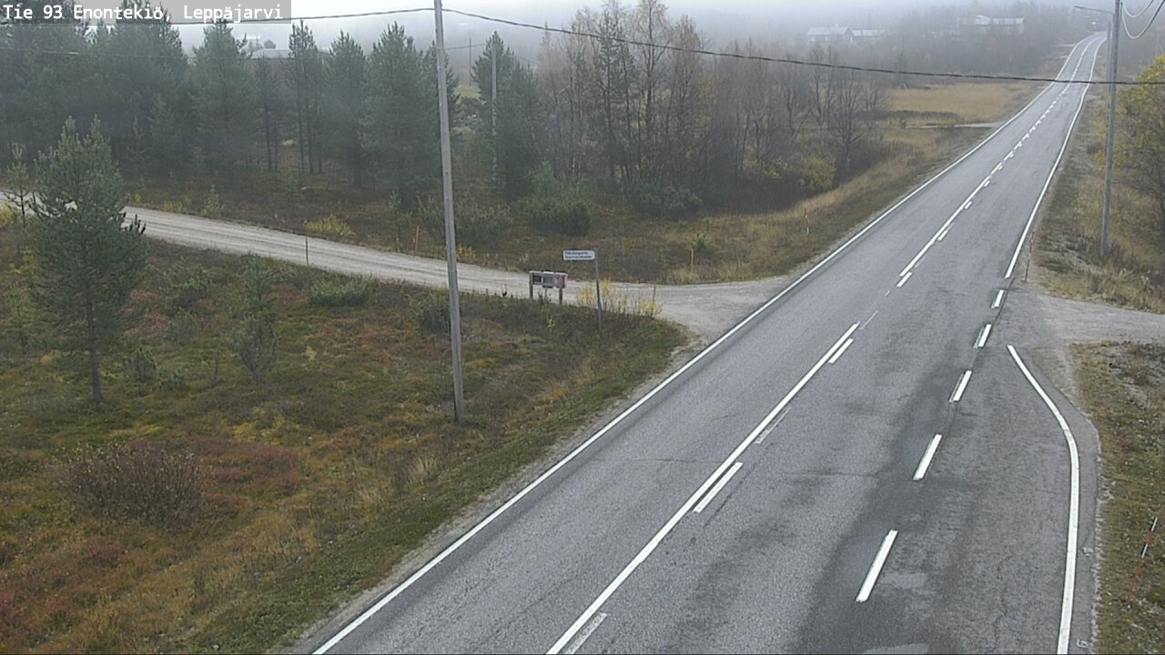 Weather Camera Image Väg 93 Enontekis, Leppäjärvi, Enontekiö, Lappi