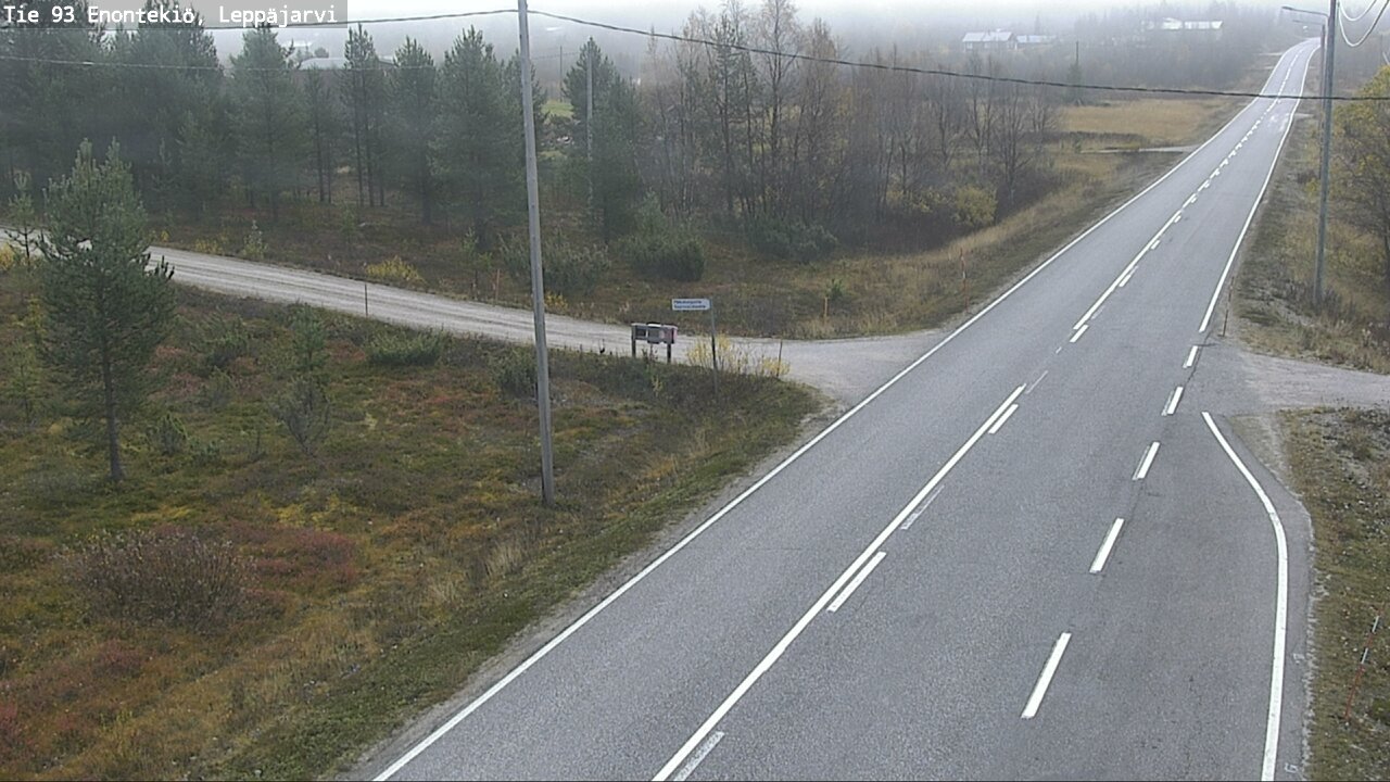 Weather Camera Image Väg 93 Enontekis, Leppäjärvi, Enontekiö, Lappi