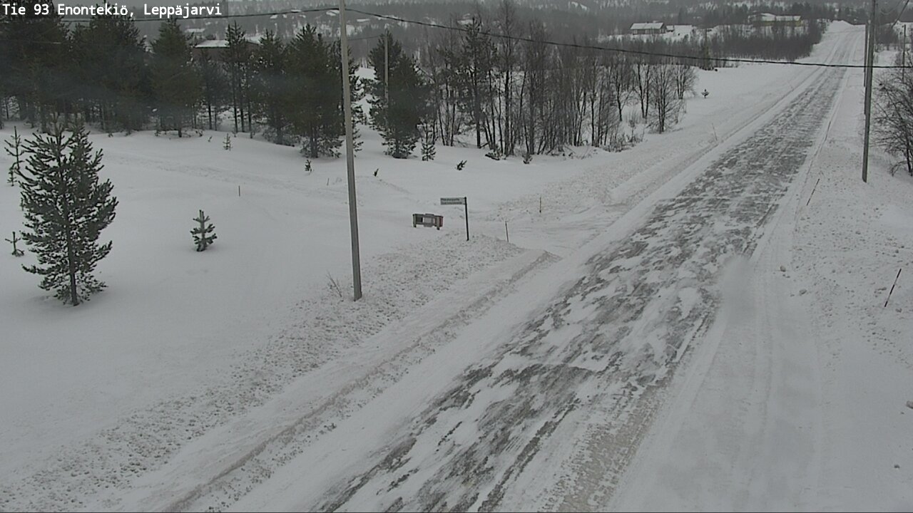 Weather Camera Image Road 93 Enontekiö, Leppäjärvi, Enontekiö, Lappi