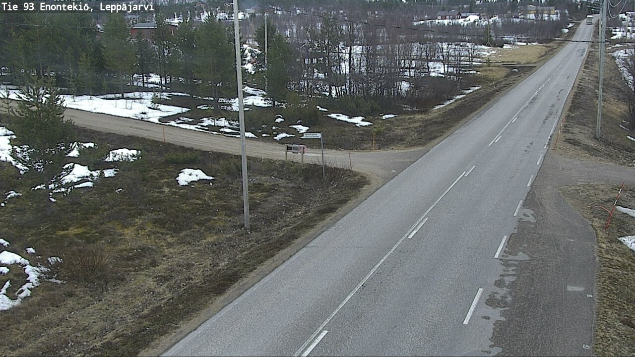 Weather Camera Image Road 93 Enontekiö, Leppäjärvi, Enontekiö, Lappi