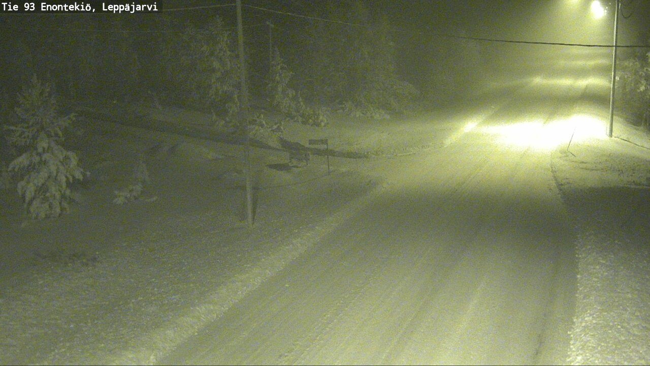Weather Camera Image Väg 93 Enontekis, Leppäjärvi, Enontekiö, Lappi
