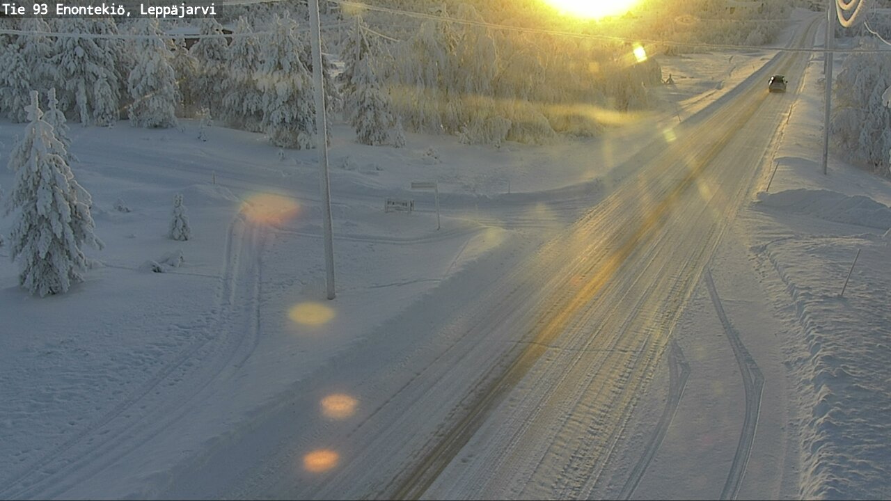 Weather Camera Image Road 93 Enontekiö, Leppäjärvi, Enontekiö, Lappi