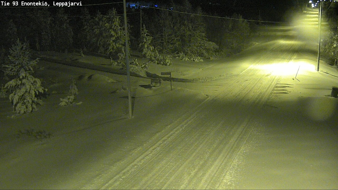 Weather Camera Image Väg 93 Enontekis, Leppäjärvi, Enontekiö, Lappi