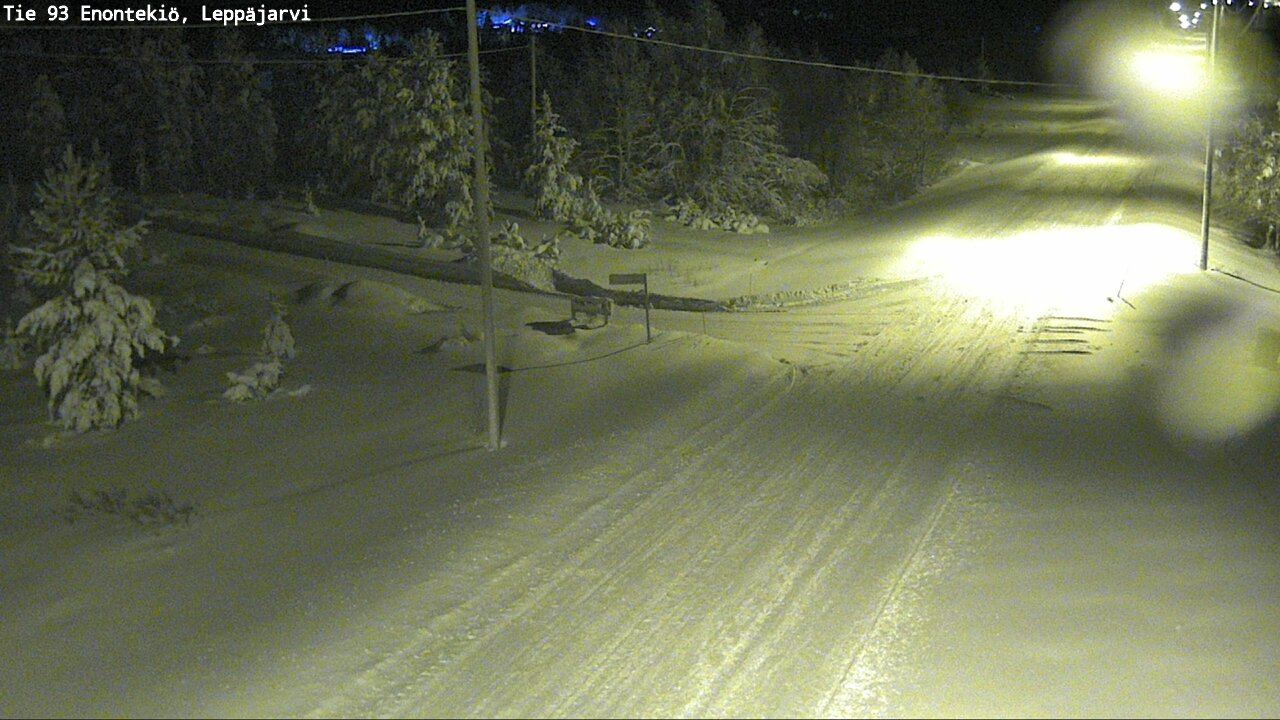 Weather Camera Image Väg 93 Enontekis, Leppäjärvi, Enontekiö, Lappi