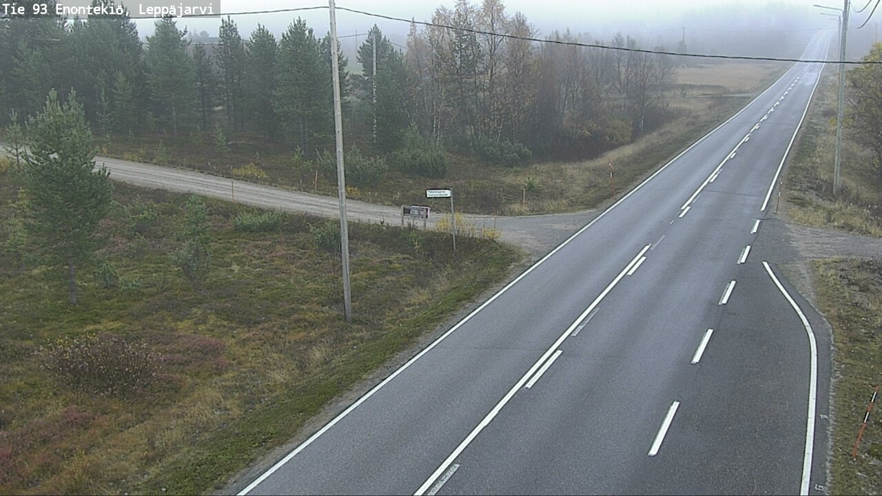 Weather Camera Image Road 93 Enontekiö, Leppäjärvi, Enontekiö, Lappi