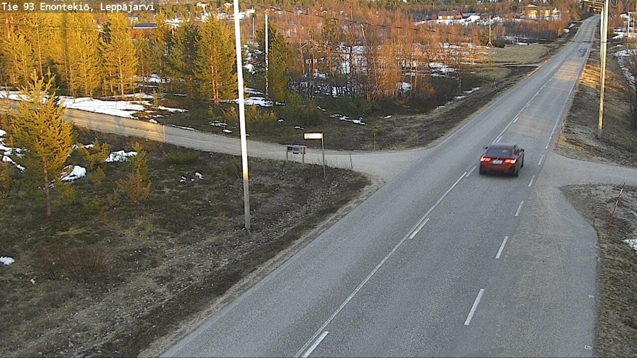 Weather Camera Image Road 93 Enontekiö, Leppäjärvi, Enontekiö, Lappi
