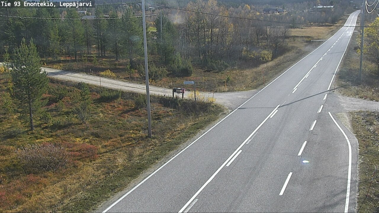 Weather Camera Image Väg 93 Enontekis, Leppäjärvi, Enontekiö, Lappi