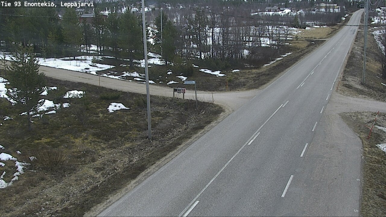 Weather Camera Image Road 93 Enontekiö, Leppäjärvi, Enontekiö, Lappi