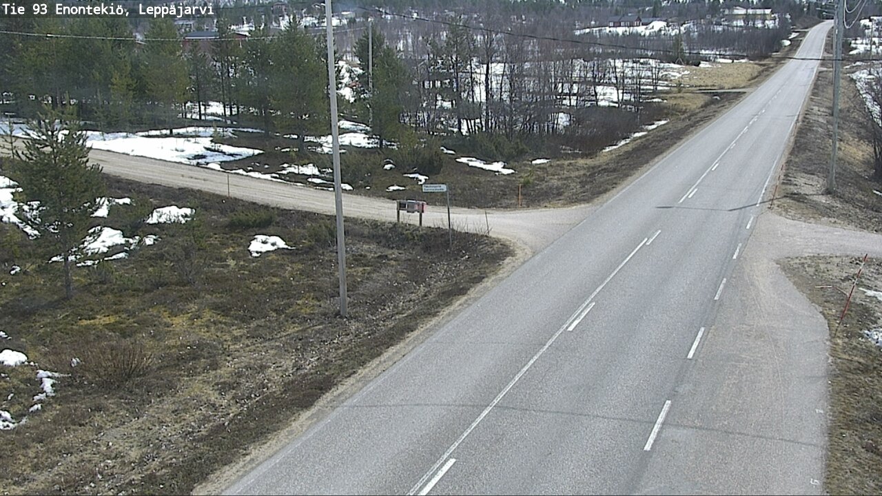 Weather Camera Image Road 93 Enontekiö, Leppäjärvi, Enontekiö, Lappi