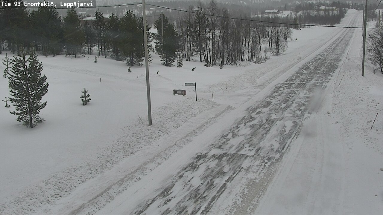 Weather Camera Image Road 93 Enontekiö, Leppäjärvi, Enontekiö, Lappi
