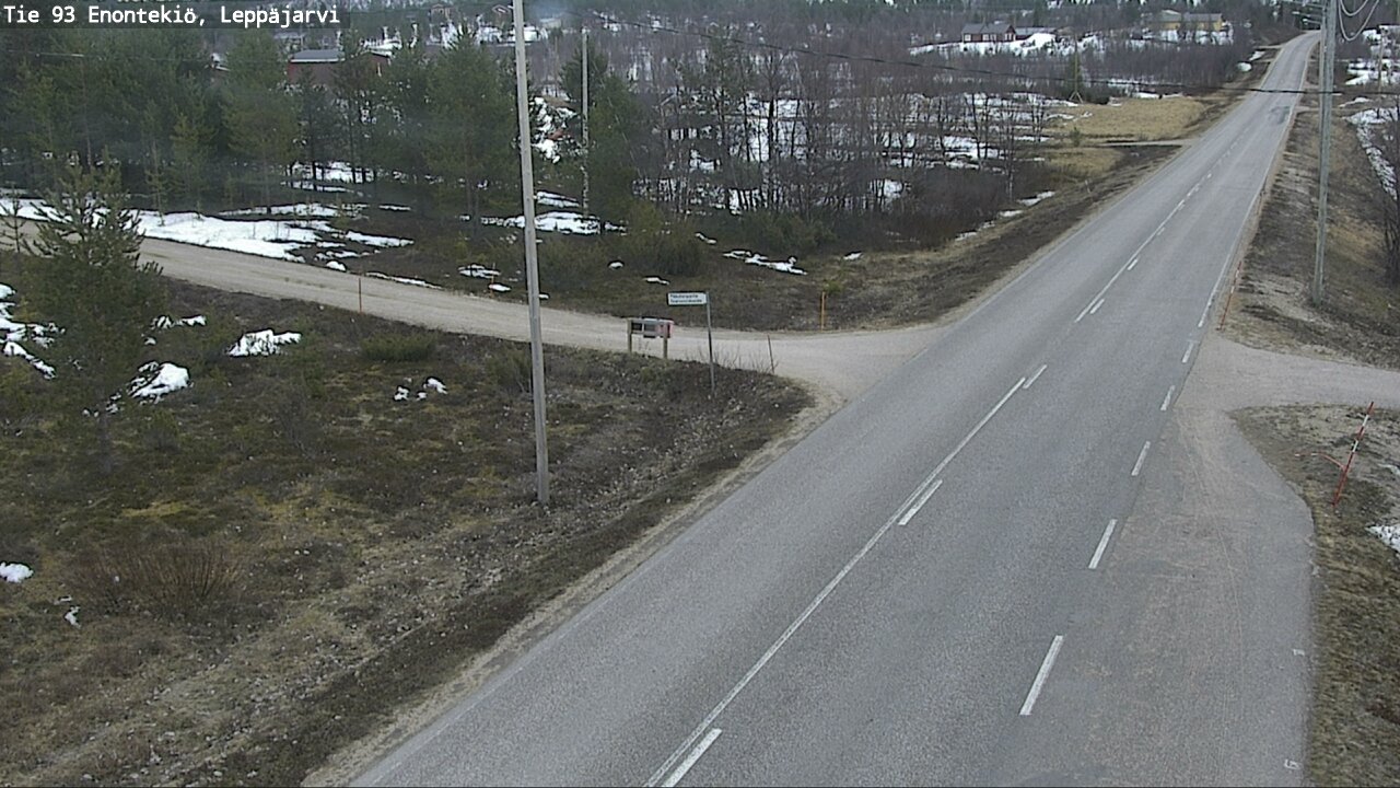 Weather Camera Image Road 93 Enontekiö, Leppäjärvi, Enontekiö, Lappi