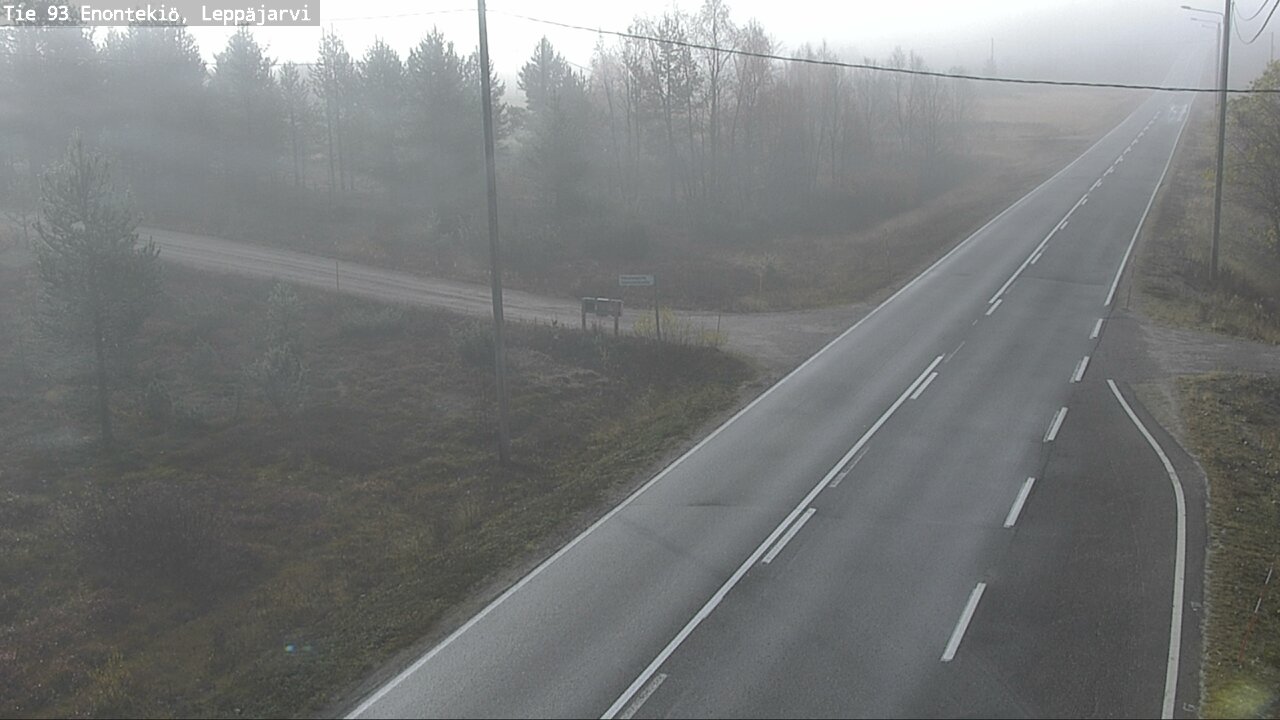 Weather Camera Image Väg 93 Enontekis, Leppäjärvi, Enontekiö, Lappi