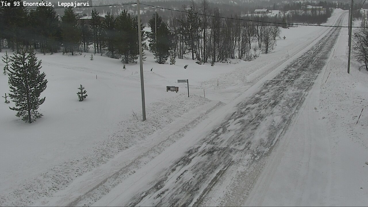 Weather Camera Image Road 93 Enontekiö, Leppäjärvi, Enontekiö, Lappi