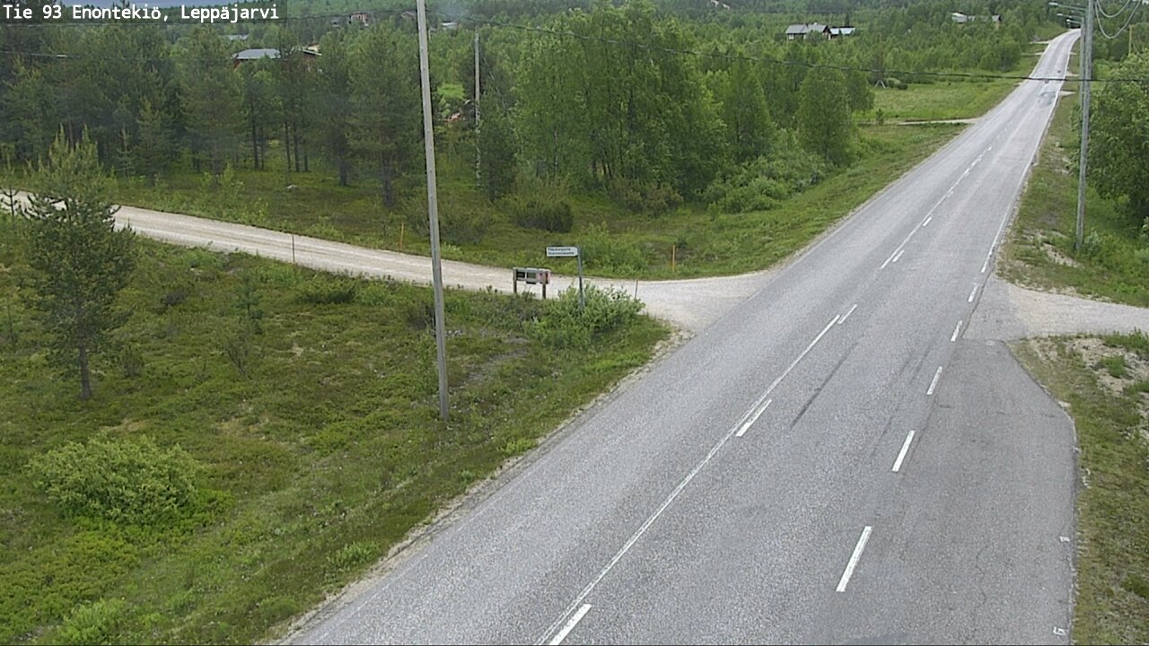 Weather Camera Image Road 93 Enontekiö, Leppäjärvi, Enontekiö, Lappi