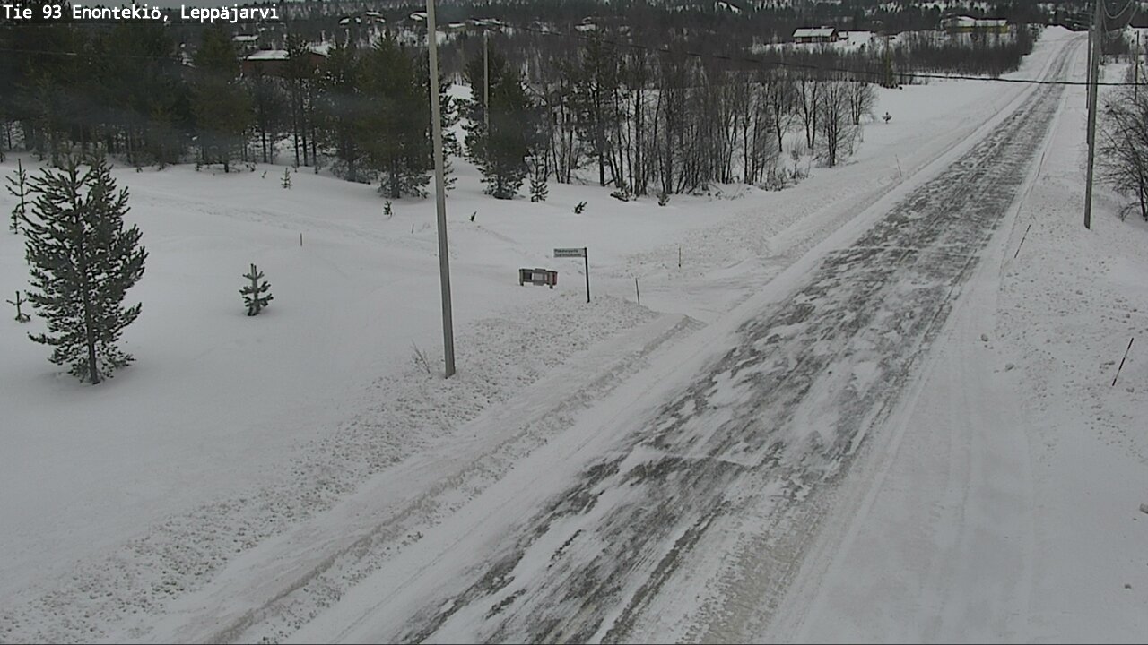 Weather Camera Image Road 93 Enontekiö, Leppäjärvi, Enontekiö, Lappi
