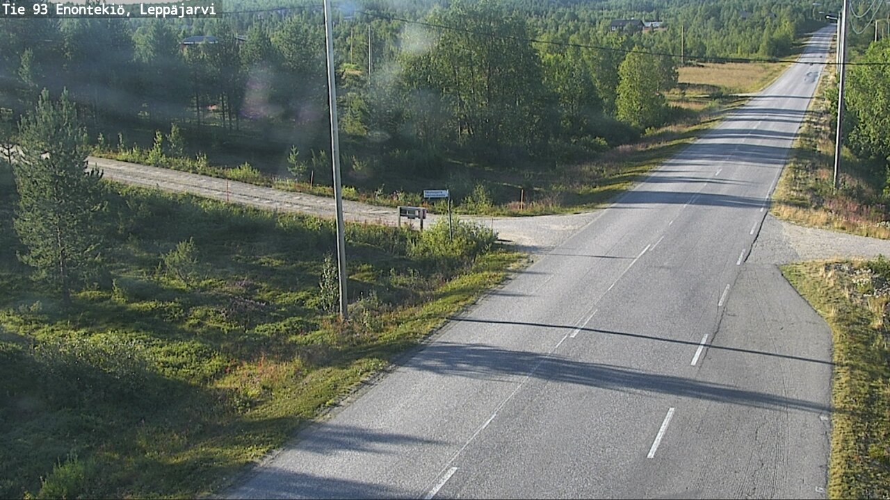 Weather Camera Image Road 93 Enontekiö, Leppäjärvi, Enontekiö, Lappi