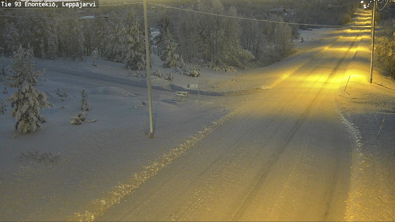 Weather Camera Image Väg 93 Enontekis, Leppäjärvi, Enontekiö, Lappi