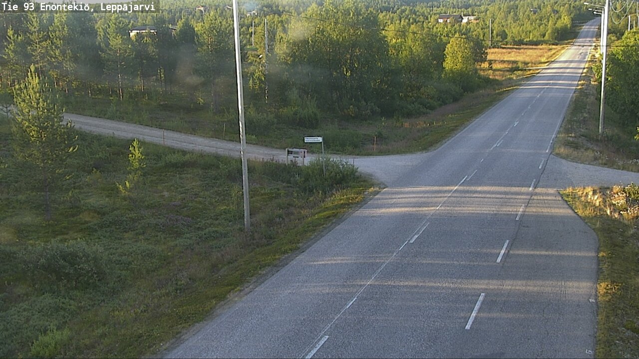 Weather Camera Image Road 93 Enontekiö, Leppäjärvi, Enontekiö, Lappi