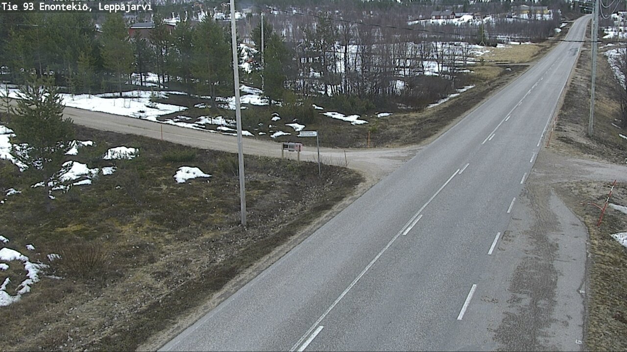 Weather Camera Image Road 93 Enontekiö, Leppäjärvi, Enontekiö, Lappi