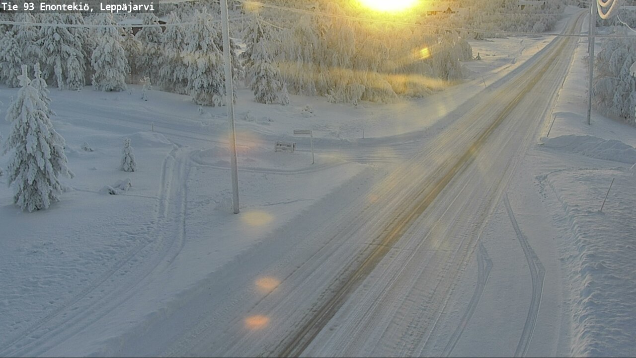Weather Camera Image Road 93 Enontekiö, Leppäjärvi, Enontekiö, Lappi