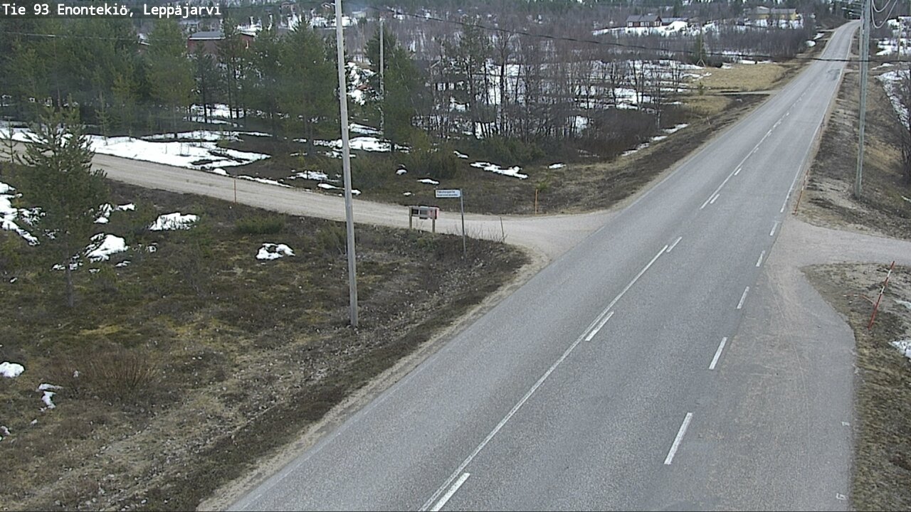 Weather Camera Image Road 93 Enontekiö, Leppäjärvi, Enontekiö, Lappi