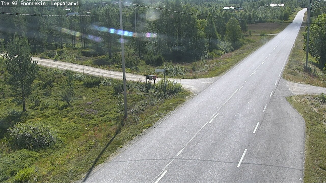 Weather Camera Image Road 93 Enontekiö, Leppäjärvi, Enontekiö, Lappi
