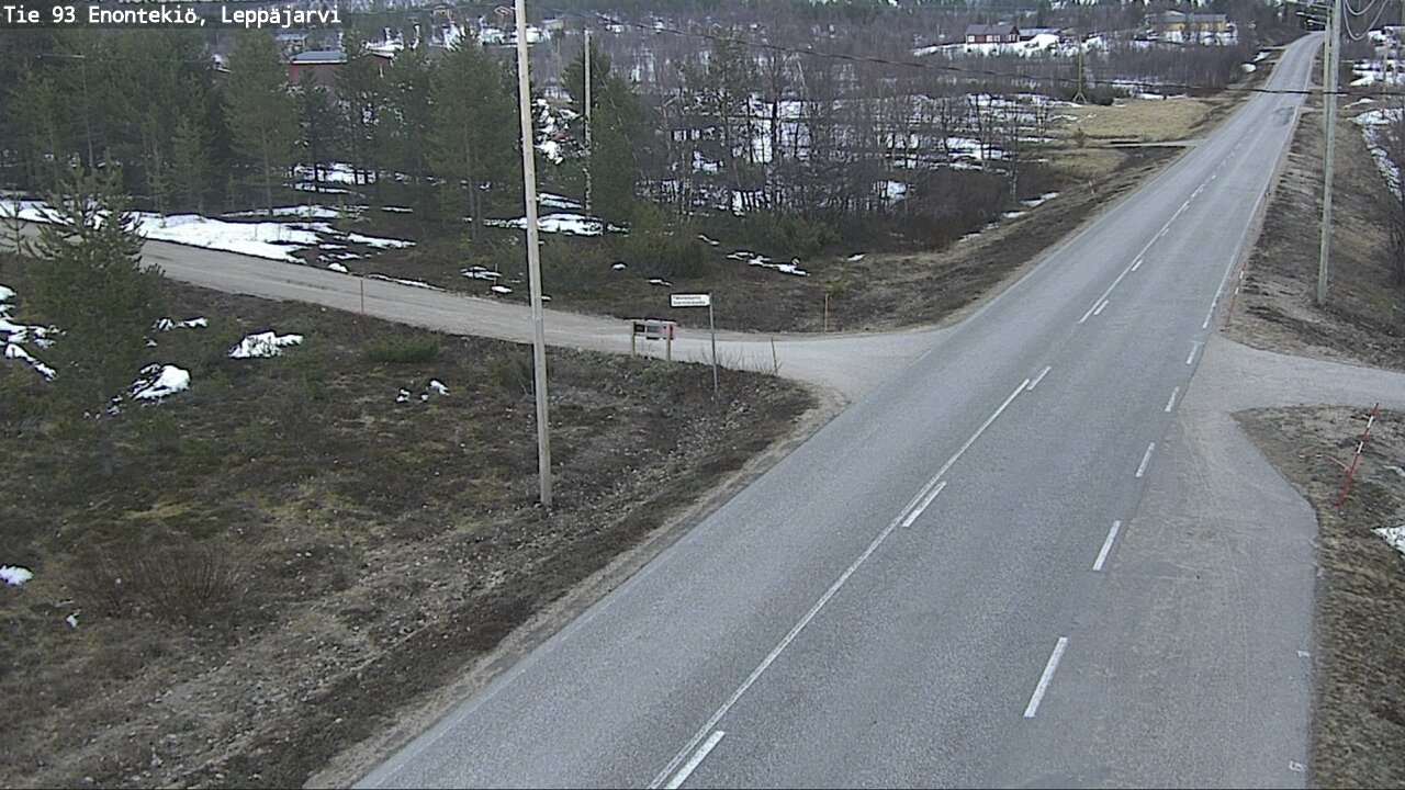 Weather Camera Image Road 93 Enontekiö, Leppäjärvi, Enontekiö, Lappi