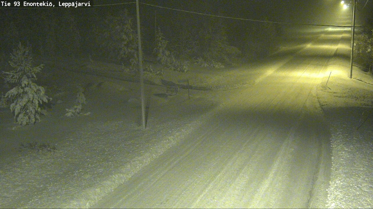 Weather Camera Image Väg 93 Enontekis, Leppäjärvi, Enontekiö, Lappi