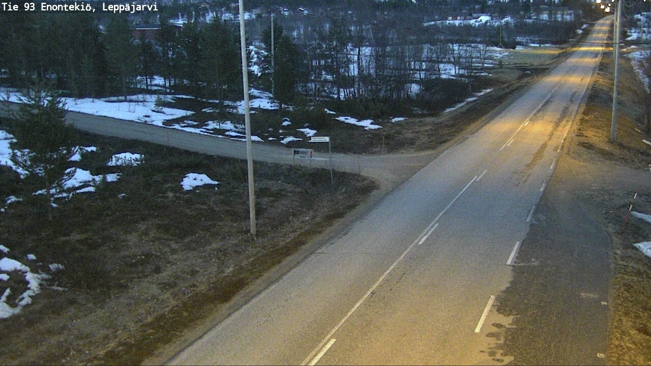 Weather Camera Image Road 93 Enontekiö, Leppäjärvi, Enontekiö, Lappi