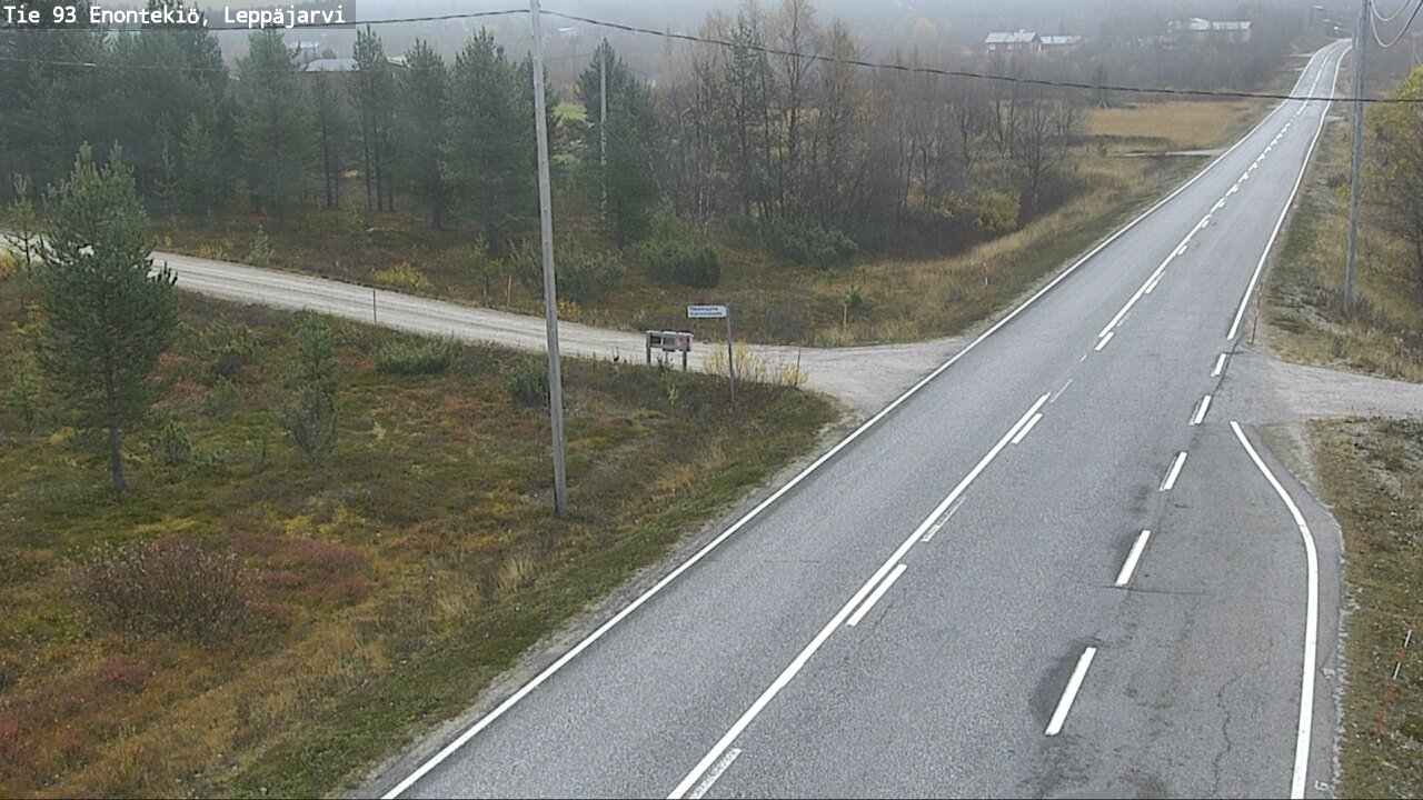 Weather Camera Image Väg 93 Enontekis, Leppäjärvi, Enontekiö, Lappi