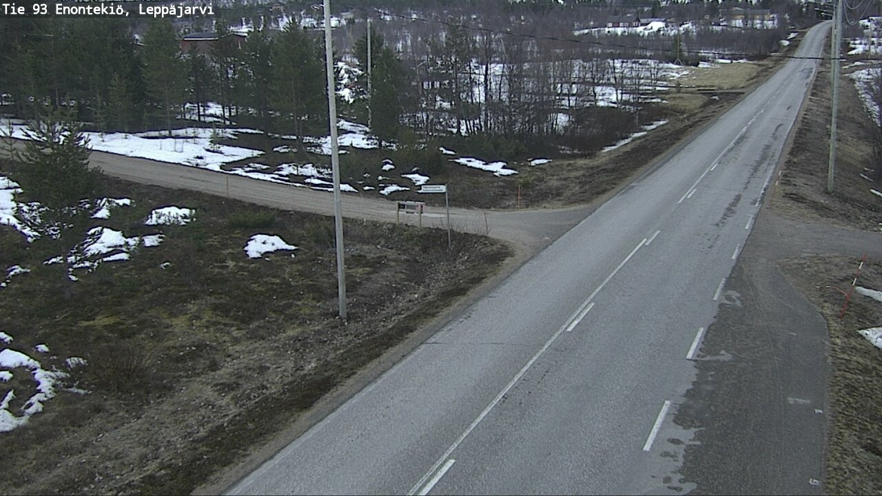 Weather Camera Image Road 93 Enontekiö, Leppäjärvi, Enontekiö, Lappi