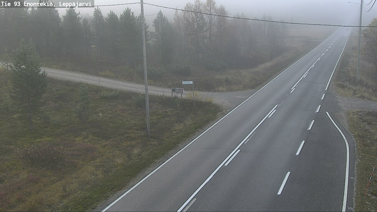 Weather Camera Image Road 93 Enontekiö, Leppäjärvi, Enontekiö, Lappi